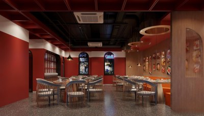 现代火锅店3D模型下载